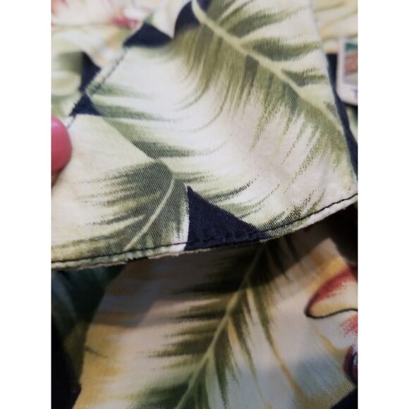 Vintage Single Stitch Tori Richard Tropical Aloha Floral Cotton Shirt Size Large - Picture 8 of 10